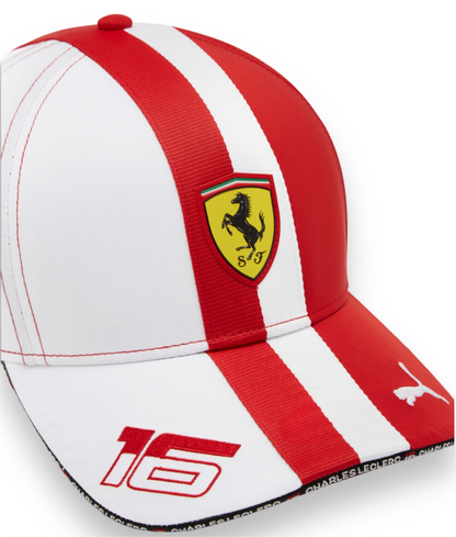 S Ferrari Gorra Ed. Especial GP Mónaco Charles Leclerc 2024